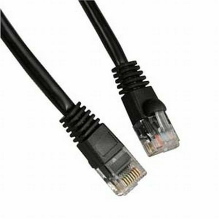 BT-196 Black Cat-5 7-Foot Enhanced Patch Cord, Black, Suitable for high speed internet connections By Black Point