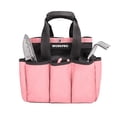 thumbnail image 1 of Bolsa de jardín WORKPRO para herramientas de jardín con 8 bolsillos, color rosa, 1 of 7