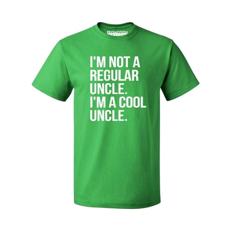 P&B Im Not A Regular Uncle Im A Cool Uncle Men's T-shirt, Green, XL
