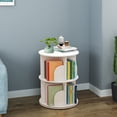 thumbnail image 2 of 360° Rotating Bookshelf Bookcase Storage Shelf Freestanding Display Rack Stand, 2 of 12