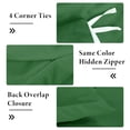 thumbnail image 6 of Royale Linens Hunter Green Duvet Cover King Size - King Duvet Cover Set - 3 Piece Double Brushed King Duvet Covers with Zipper Closure, 1 Duvet Cover 104x90 inche and 2 Pillow Sham (King, HunterGreen), 6 of 8