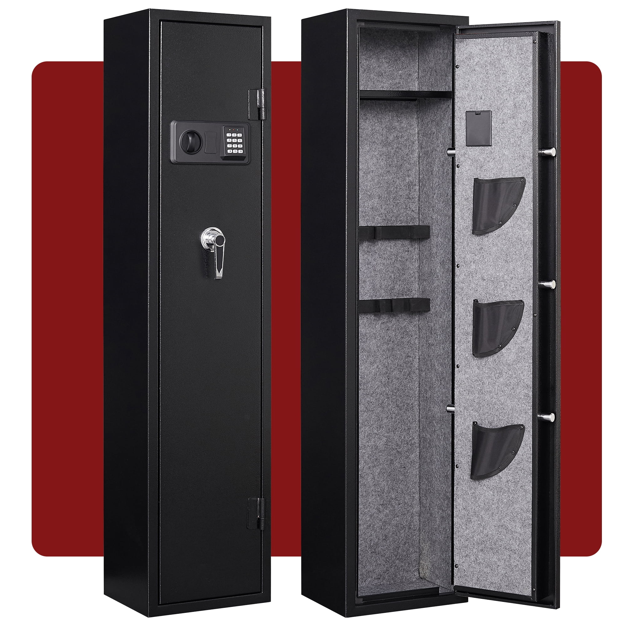 Leariso Digital Keypad Gun Safe Quick Access Electronic Storage Steel Security with