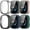 All 6 PACKS, variant on REQO Case Cover Compatible with Fitbit Versa 4/Sense 2 Screen Protector Tempered Glass All-Around Hard PC Smartwatch Accessory Protective Cases for Versa 4/Sense 2