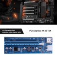 thumbnail image 3 of Tarjeta elevadora PCI-E Express 16X con puerto alimentación PCIe 6 pines para minería BTC, 3 of 6