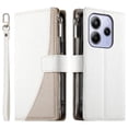 thumbnail image 2 of Funda cartera GANGXUN para Xiaomi Redmi Note 14 4G , cuero PU con tarjetero, cremallera, correa de mano, soporte y protección 1275°, 2 of 6