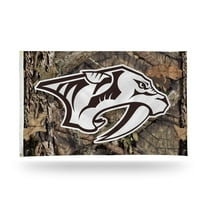 Nashville Hockey Predators 3x5 Indoor Outdoor Camo Banner Flag with grommets for hanging