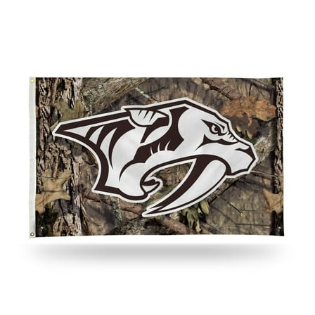 Nashville Hockey Predators 3x5 Indoor Outdoor Camo Banner Flag with grommets for hanging