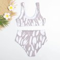 thumbnail image 5 of Traje de baño dividido para mujer a la moda, Bikini Sexy a rayas en la cintura Fridja  nalpqowj20546, 5 of 5