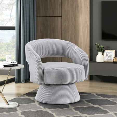 360-degree swivel chair with corduroy product