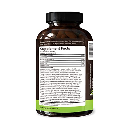 Texas SuperFood Original Superfood Capsules, Superfood Reds and Greens, AllNatural Whole Food