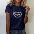 thumbnail image 2 of Birdeem T-Shirt Décontracté pour Femmes Imprimé Col Rond Manches Courtes Chandail Blouse Tops, 2 of 4