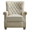 thumbnail image 5 of Better Homes & Gardens Tufted Push Back Recliner, Beige Fabric Upholstery, 5 of 8