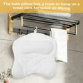 thumbnail image 4 of Tcwhniev Bath Pillow, Tub Pillow for Bathtub Support Neck,Head and Back with Strong Non-Slip Suction Cups and Comfortabl 3D AirMesh Bath Pillow for Men and Women, 4 of 7