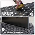 thumbnail image 4 of PABUBE Outdoor Doormat ,Durable Interlocking Welcome Mat, Dirt Trapper Rubber Mat and Non-Slip Low Pile Doormat for Entry Rug,Gray, 17" x 30", 4 of 11