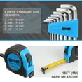 thumbnail image 3 of DNA Motoring TOOLS-00013 Blue 46 PCs Home Tool Set Electonic Repair Precision Screwdriver Voltage Tester Hammer Plier DIY Kit, 3 of 6