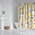 thumbnail image 3 of Waterproof Pioneer Shower Curtain 84x72 Inch Polyester Unique Colorful Floral Shower Curtain for Bathroom Hotel Home Decor with 12 Plastic Hooks, 3 of 5
