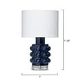 thumbnail image 4 of J&D Designs Seltzer Modern Blown Glass & Acrylic Table Lamp in Blue/Off White, 4 of 4