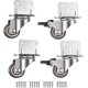thumbnail image 1 of Juego de 4 ruedas giratorias para muebles, con freno y placa de montaje en L de 25 mm (cg-3)., 1 of 5