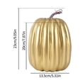 thumbnail image 6 of CQHVKQ 8 Inch Large Artificial Pumpkin Fall Decorations, Realistic Fake Harvest Pumpkin, Gold Decorative Pumpkins for Table Centerpieces, Fall, Thanksgiving & Halloween DIY, 6 of 9