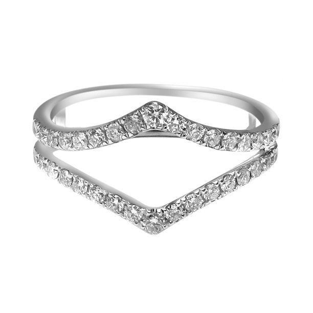 Jewel Zone US White Natural Diamonds Engagement Ring Wrap Guard