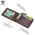thumbnail image 3 of BULLCAPTAIN RFID New Men's Wallet Leather Coin Purse Designer Brand Wallet Clutch Leather Wallet Men's Wallet Card Holder, 3 of 5
