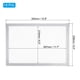 thumbnail image 2 of Soporte de señal magnético Uxcell A4, paquete de 8 marcos de exhibición magnéticos autoadhesivos de doble cara para ventana, pared, oficina, refrigerador, plateado, 2 of 7
