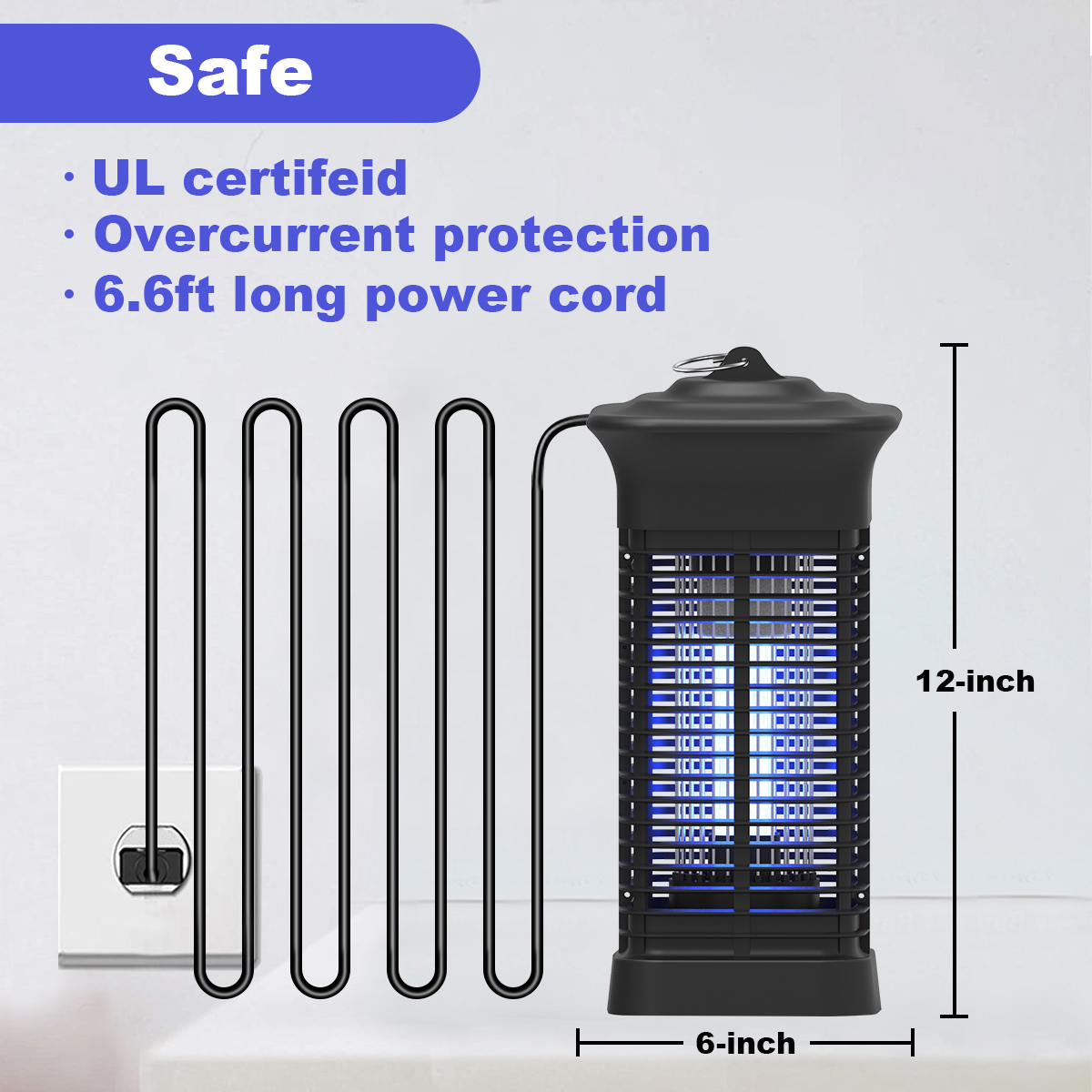 Gamexcel 4000V Bug Zapper, Corded Indoor/Outdoor photo 7
