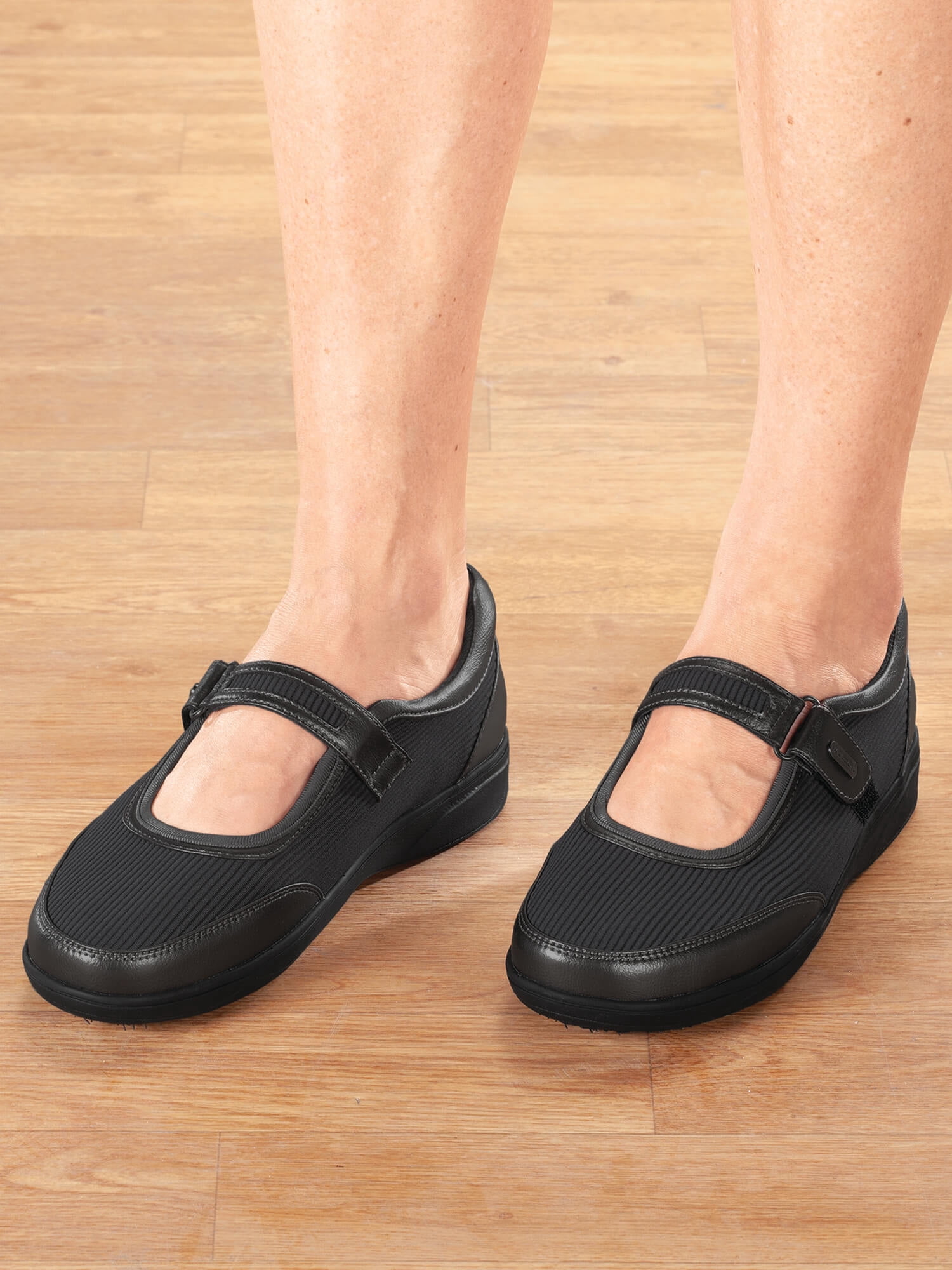 Silver StepsTM Orthopedic Mary Jane Shoe, Removable Insole, Breathable  Material - Black, Size 9 - Walmart.com