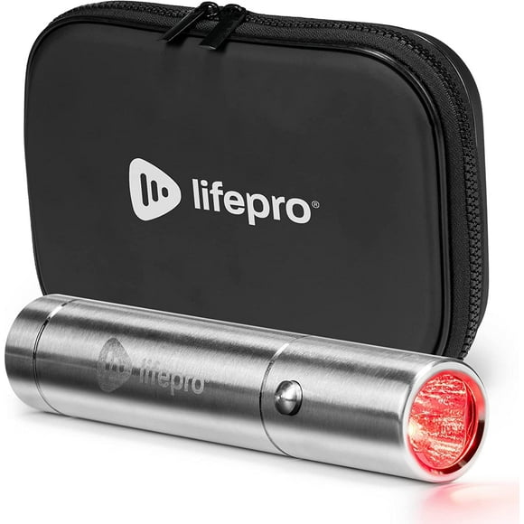 LifePro Portable Infrared & Red Light Therapy for Body & Face - Powerful Torch in a Pocket Size - Red Light Therapy Device, Use 3 wavelengths - Near Infrared Light Therapy for Body