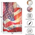 thumbnail image 4 of American USA Flag Firework Tea Towels Set of 1 4th of July Kitchen Dish Cloth with Hanging Loop, 18"x28"Lint-Free Absorbent Towel for Kitchen Drying Wiping and Cleaning, 4 of 6
