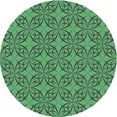 thumbnail image 1 of Ahgly Company Machine Washable Indoor Round Transitional Deep-Sea Green Area Rugs, 8' Round, 1 of 7