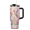 Black, variant on Lotusprint LLC Personalized Hummingbird Floral Tumbler 40oz With Handle Flat 2D Print, Pastel Orchid Travel Cup