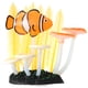 thumbnail image 1 of Plantas acuáticas luminosas artificiales vívidas para acuario, pecera subacuática, tierras de jardín (naranja), 1 of 5