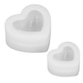 thumbnail image 3 of Silicone Mold,  Epoxy Heart Resin Mold Reusable  For Aromatherapy For Gypsum For, 3 of 8