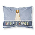 thumbnail image 1 of Carolines Treasures BB5630PILLOWCASE Central Asian Shepherd Dog Welcome Fabric Standard Pillowcase, 1 of 2