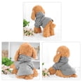 thumbnail image 2 of Unique Bargains Warm Hooded Cotton Dog Sweatshirt Hooded Pet Winter Clothes Coat Grey XXL, 2 of 7