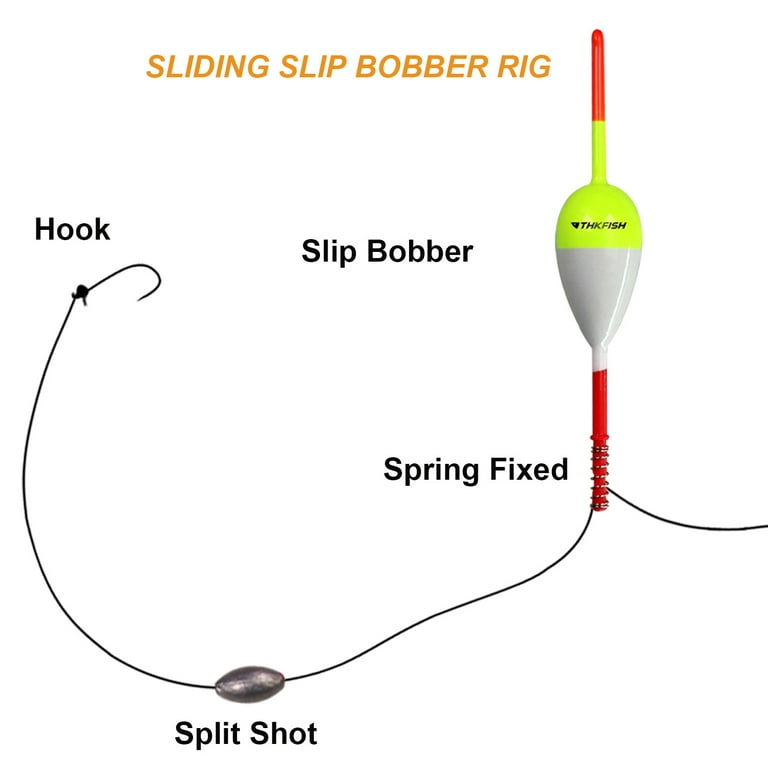 THKFISH Fishing Floats and Bobbers Balsa Wood Floats Spring