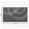 thumbnail image 2 of 3x4 Area Rugs Modern Wavy Circles Design Kids Bedroom Rug, Black and Grey Bedside Rug Rugged Non Slip for Cafe Living Room Under Table Boys Room Decor, 2 of 8