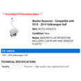 thumbnail image 2 of Washer Reservoir - Compatible with 2010 - 2014 Volkswagen Golf 2011 2012 2013, 2 of 2