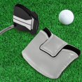 thumbnail image 5 of Haosy Gray Golf Mallet Putter Cover Strong Magnetic Leather Golf Club Headcover Closure, 5 of 7