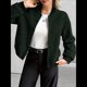 thumbnail image 5 of Chaqueta Corta de Piel Sintética para Mujer, Otoño-Invierno, con Cremallera y Bolsillos. Abrigos con Bolsillo. Negro XL, 5 of 8
