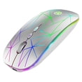 thumbnail image 1 of Ratón inalámbrico Bluetooth, ratón inalámbrico LED recargable de modo dual con adaptador tipo C para computadora portátil, iPad (iPad OS 13 y superior), MacBook276, 1 of 7