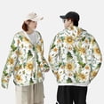 thumbnail image 4 of Lsque Watercolor Bright Sunflowers UPF 50+ Lightweight Sun Protection Men's Women's Long Sleeve Shirt, Hoodie Performance -XX-Large, 4 of 9
