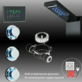 thumbnail image 5 of LED Shower Panel Tower System Rain&Waterfall Massage Black Stainless, 5 of 14