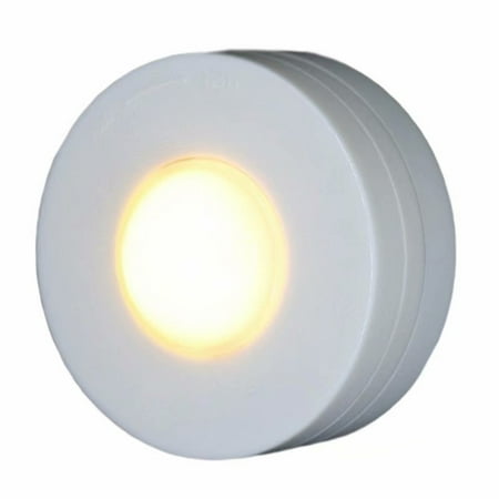 Small Battery Powered Led Light VicTsing 1Pcs Small Night Light Wireless LED Puck Lights Closet Lights Battery Powered with Remote Controller ,Warm ()