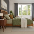 thumbnail image 3 of AFI Orleans Solid Wood Low Profile Sleigh King Platform Bed in Light Toffee, 3 of 13