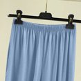 thumbnail image 4 of Women's Modal Lounge Shorts High Waisted Solid Color Knee Length Soft Sleep Shorts Comfy Loungewear Pajama Shorts for Women M-3XL Light Blue, 4 of 6