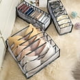 thumbnail image 3 of Storage Box 3pcs Folding Drawer Storage Box Compartmental Wardrobe Storage Box Suitable For Underwear Bras And Socks, 3 of 6