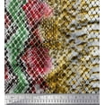 thumbnail image 1 of Soimoi Modal Satin Fabric Snake Animal Skin Print Fabric by The Yard 42 Inch Wide, 1 of 3