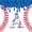 White Blue Red A, variant on jejeloiu Baseball Cream Print Monogram D Twin Comforter Sets For Kids,Watercolor Drip Initial Print Bedding Set,Reversible,2-Piece